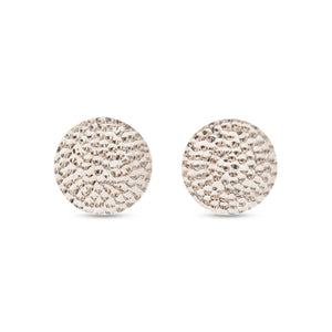 Hammered Big Circle Ohrstecker