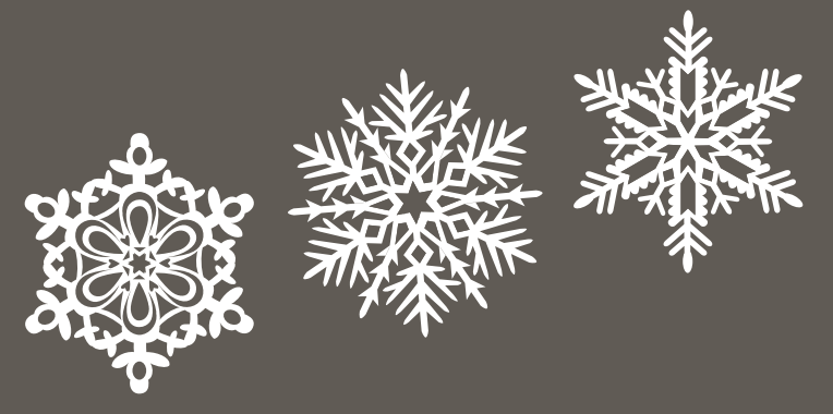 Washipapier Schneeflocken für's Fenster