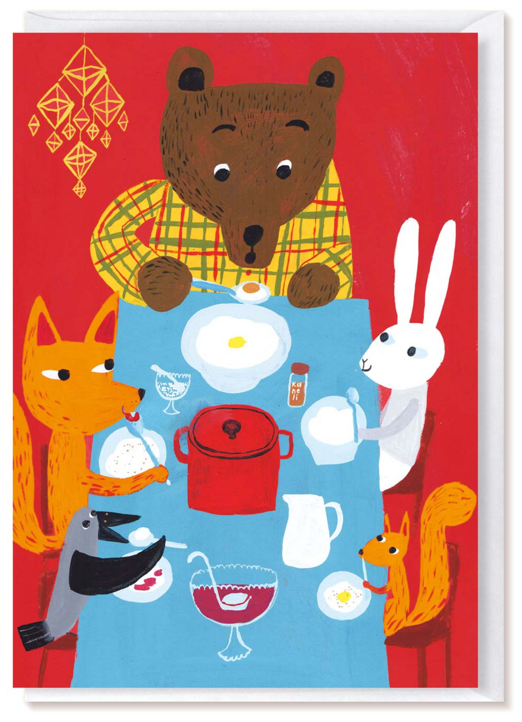 Finnische Weihnachtsklappkarten