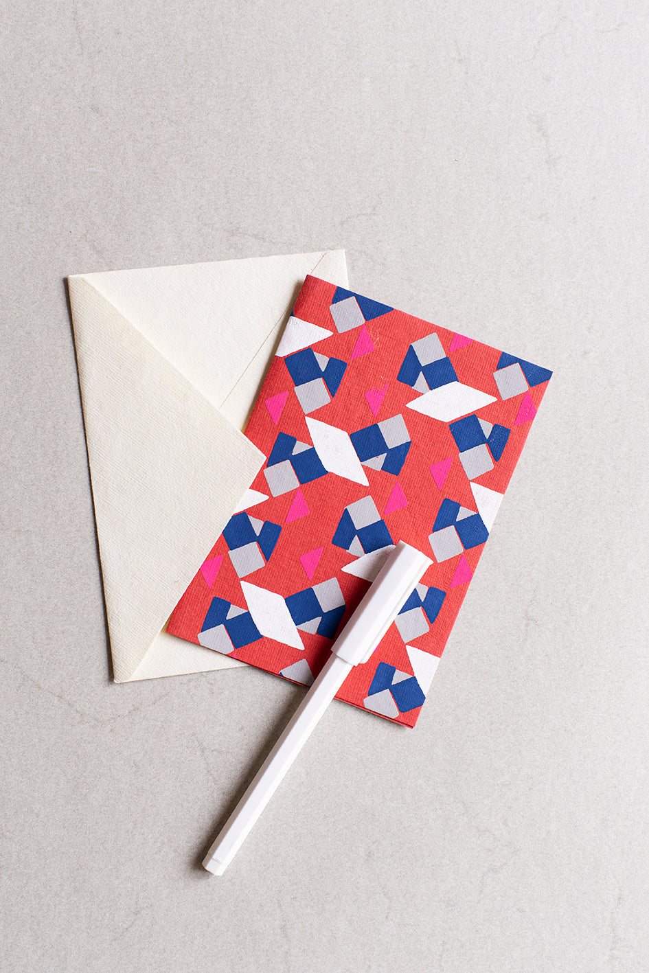 Grußkarte mit Umschlag, geometrisch