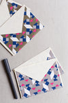 Grußkarte mit Umschlag, geometrisch