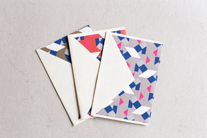 Grußkarte mit Umschlag, geometrisch