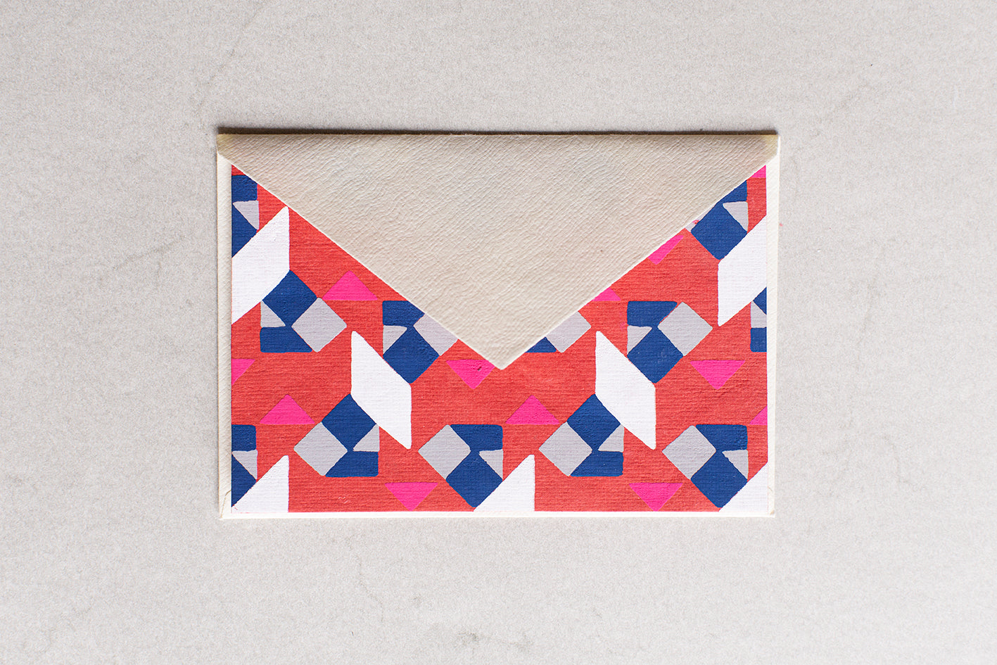 Grußkarte mit Umschlag, geometrisch