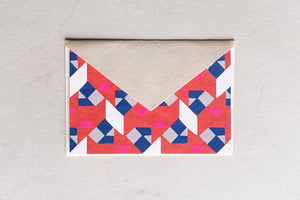 Grußkarte mit Umschlag, geometrisch