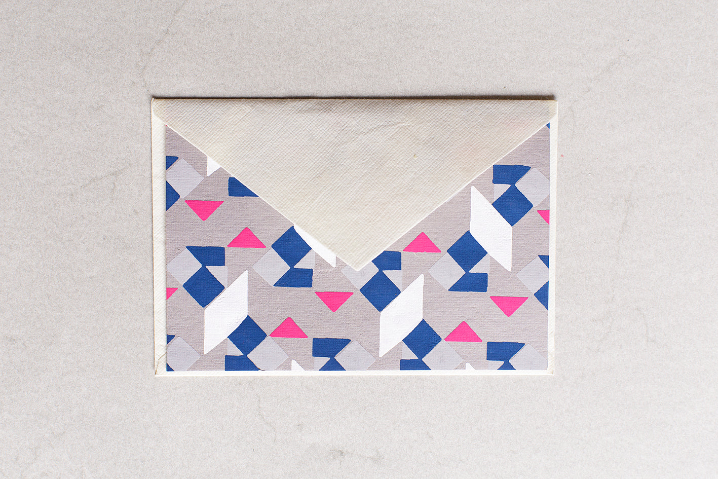Grußkarte mit Umschlag, geometrisch