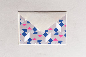 Grußkarte mit Umschlag, geometrisch
