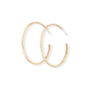 Hammered Thin Hoops Big