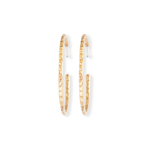Hammered Thin Hoops Big