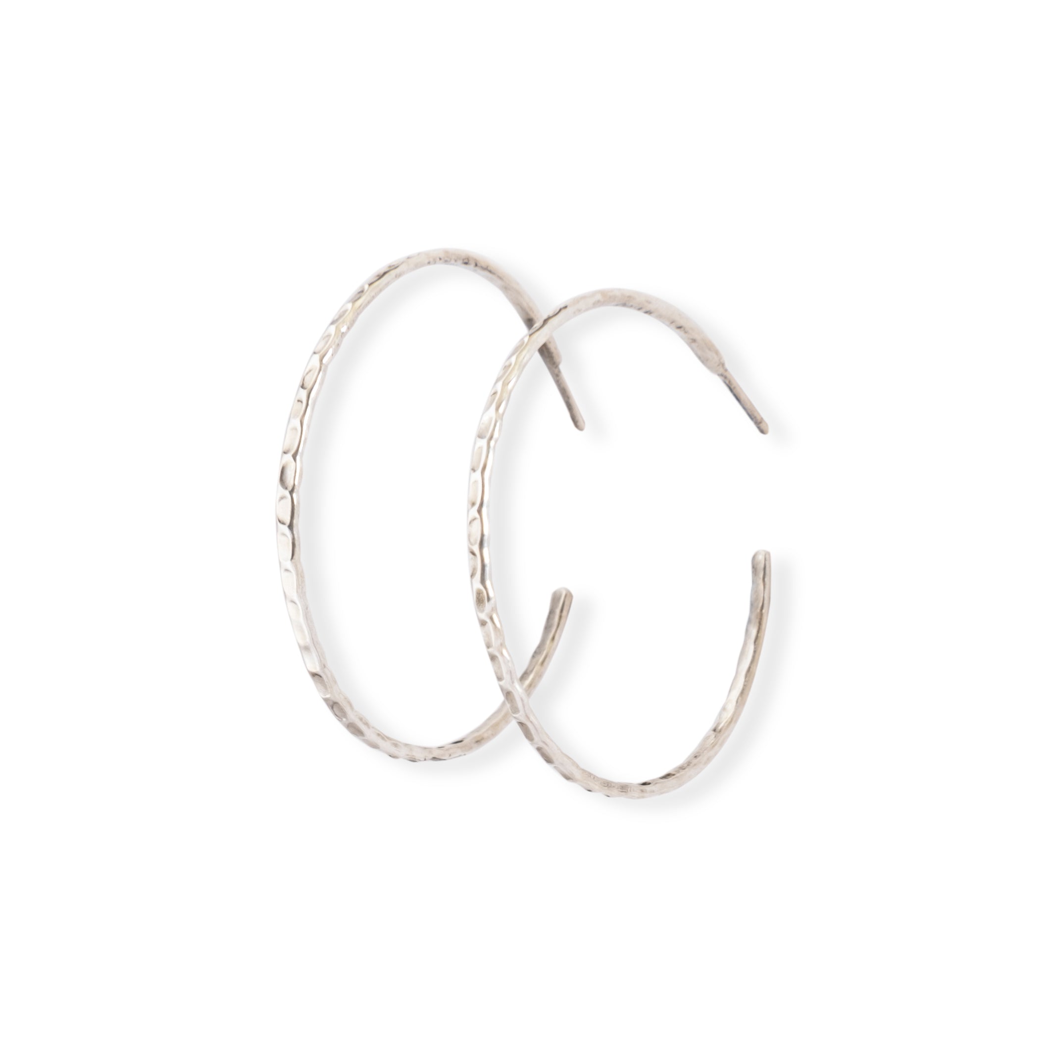 Hammered Thin Hoops Big