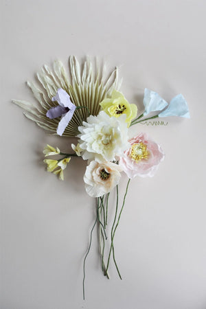 Papierblumen Bouquet